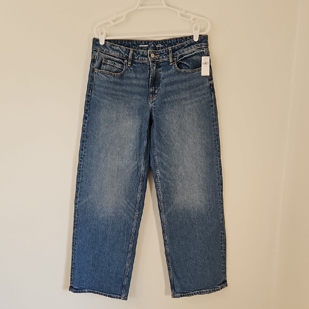 Mid-rise Wide Leg Jeans